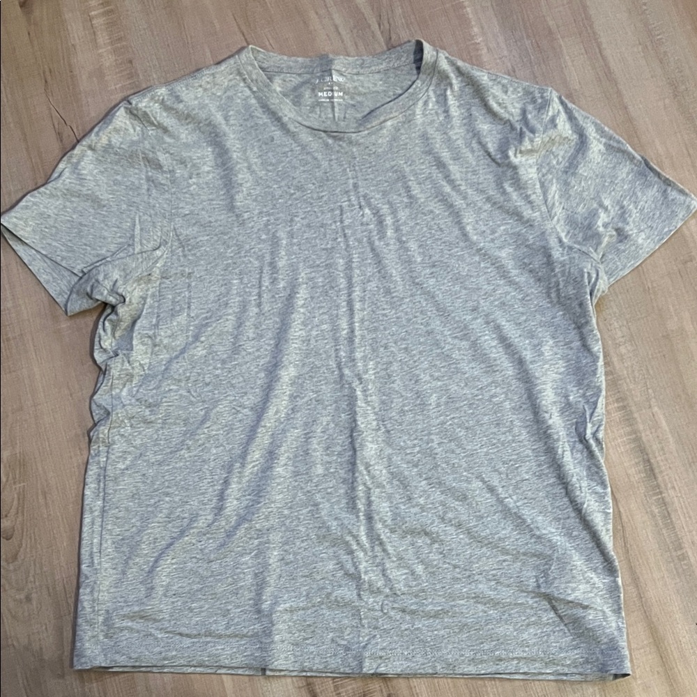 J. Crew Light Gray Men's Short Sleeve Tee